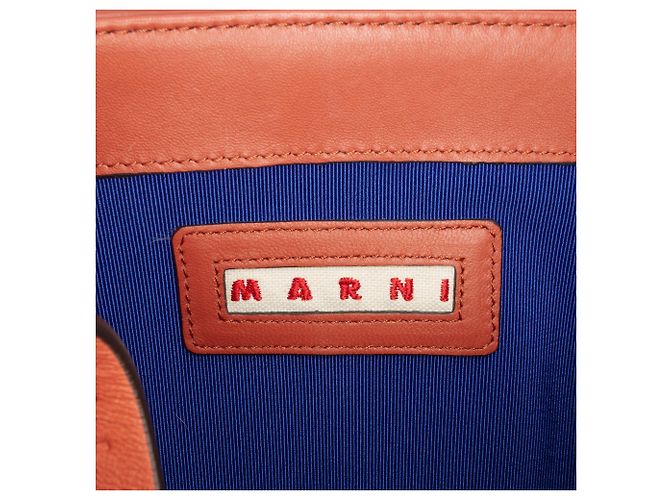 Marni Borsa a tracolla in shearling rosa con catena - vista 5