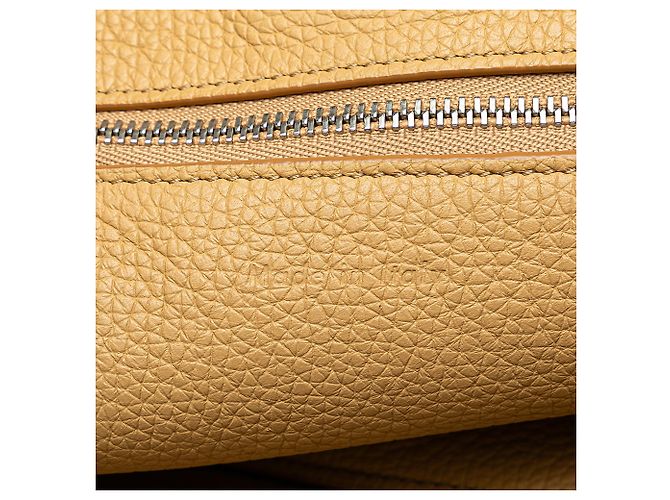Big Bag Céline Celine Pequena Bolsa de Couro Marrom Caramelo - vista 6