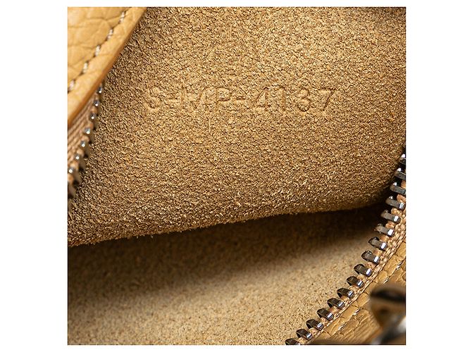 Big Bag Céline Celine Pequena Bolsa de Couro Marrom Caramelo - vista 7