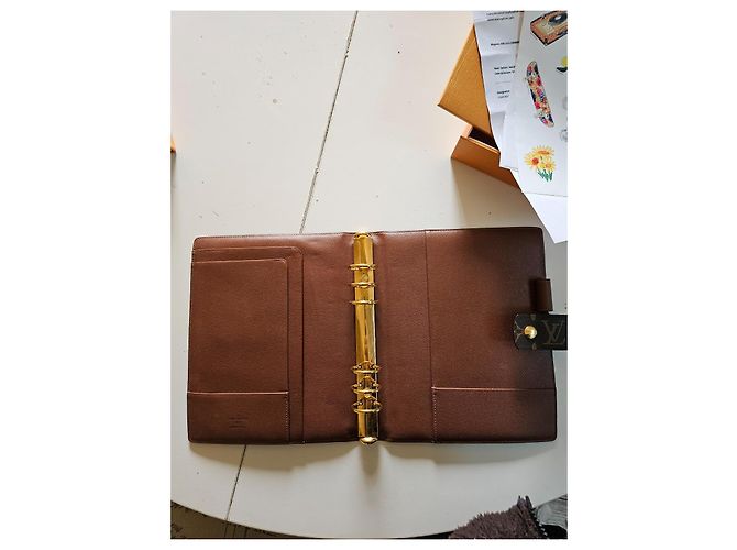 Cubierta de Agenda Funcional Grande Louis Vuitton Castaño - vista 2