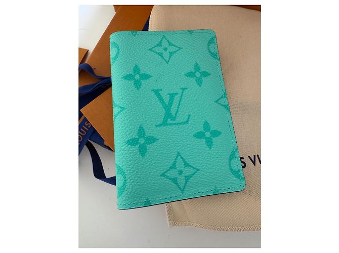 Louis Vuitton Organizer da tasca LV blu Tiffany - vista 2