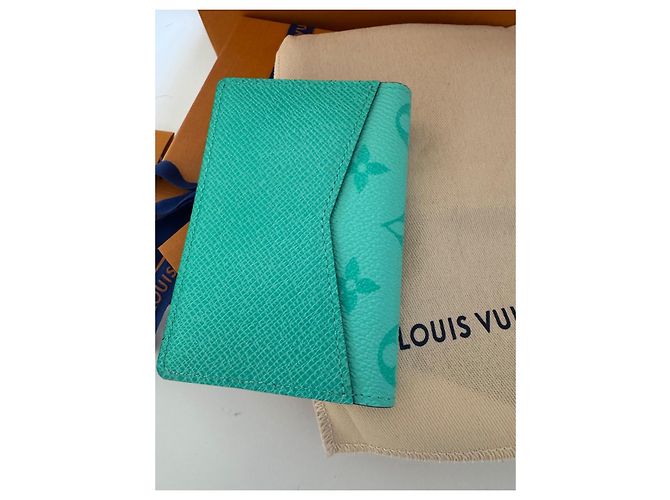 Louis Vuitton Organizer da tasca LV blu Tiffany - vista 3