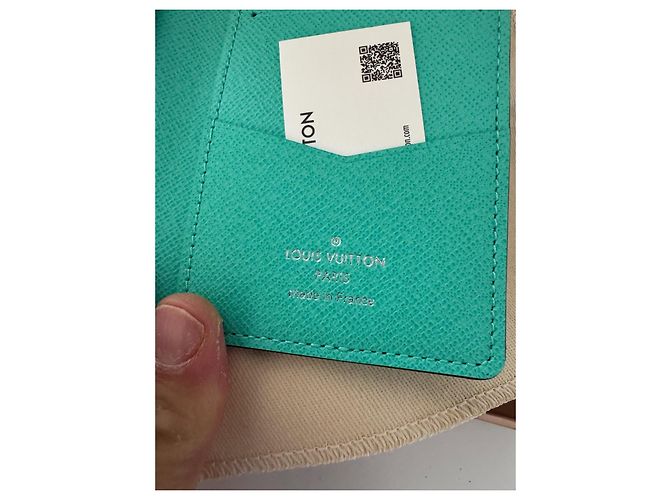 Louis Vuitton Organizer da tasca LV blu Tiffany - vista 4
