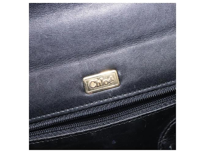 Chloé Borsa a Mano Chloe in Pelle Nera e Oro Auth BA4194 Nero D'oro - vista 16