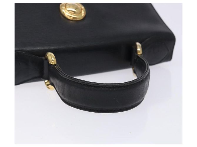 Chloé Borsa a Mano Chloe in Pelle Nera e Oro Auth BA4194 Nero D'oro - vista 7
