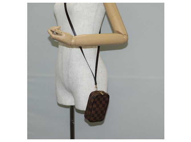 LOUIS VUITTON Estojo Okapi GM Damier Ebene N61737 Auth LV 129998V - vista 22