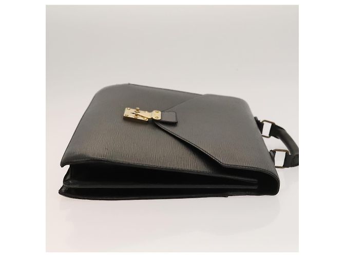 LOUIS VUITTON Epi Serviette Conseiller Borsa Business Nera M54422 LV Auth bs27487 Nero - vista 4