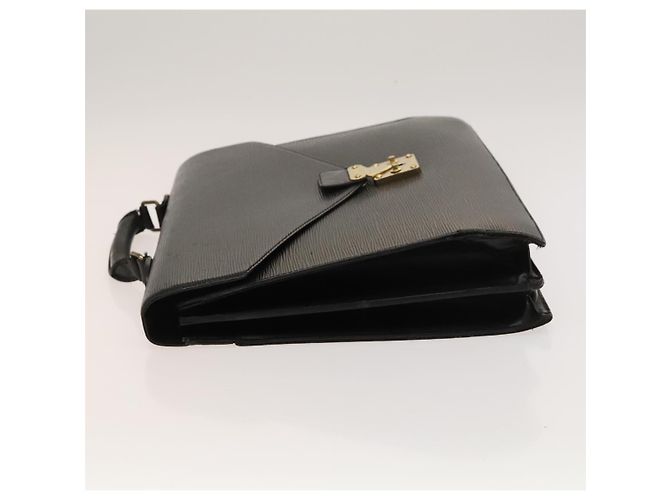 LOUIS VUITTON Epi Serviette Conseiller Borsa Business Nera M54422 LV Auth bs27487 Nero - vista 5