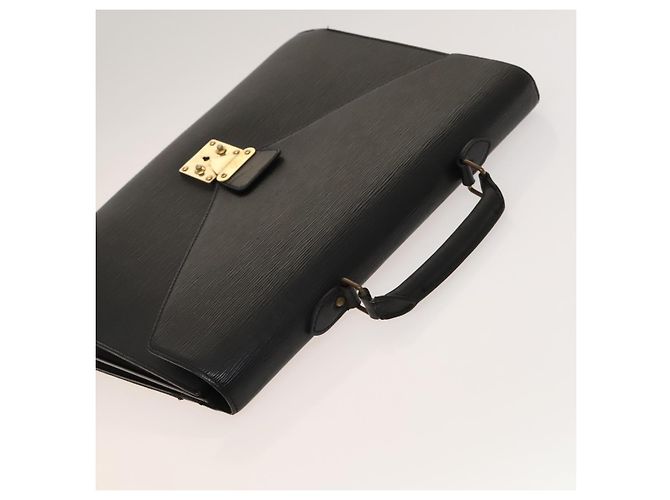 LOUIS VUITTON Epi Serviette Conseiller Borsa Business Nera M54422 LV Auth bs27487 Nero - vista 6