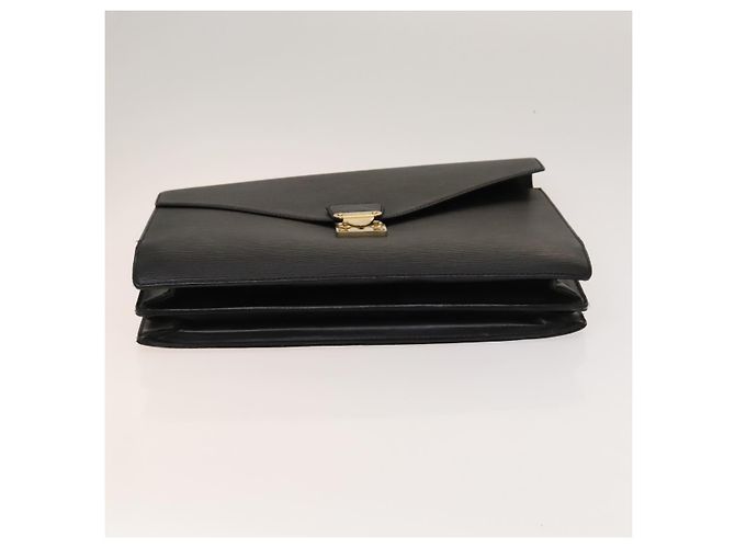 LOUIS VUITTON Epi Serviette Conseiller Borsa Business Nera M54422 LV Auth bs27487 Nero - vista 9