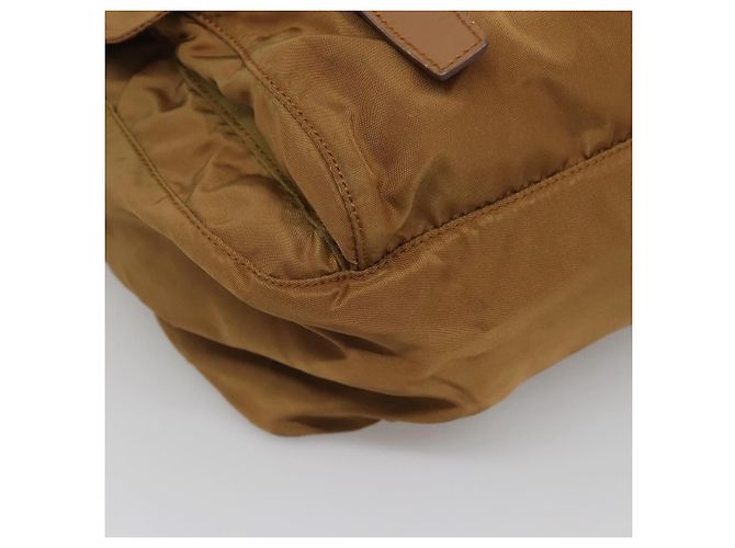 Borsa a Spalla PRADA in Nylon Marrone Argento Autentica 134382 - vista 11