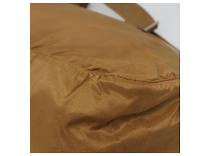 Borsa a Spalla PRADA in Nylon Marrone Argento Autentica 134382 - vista 12