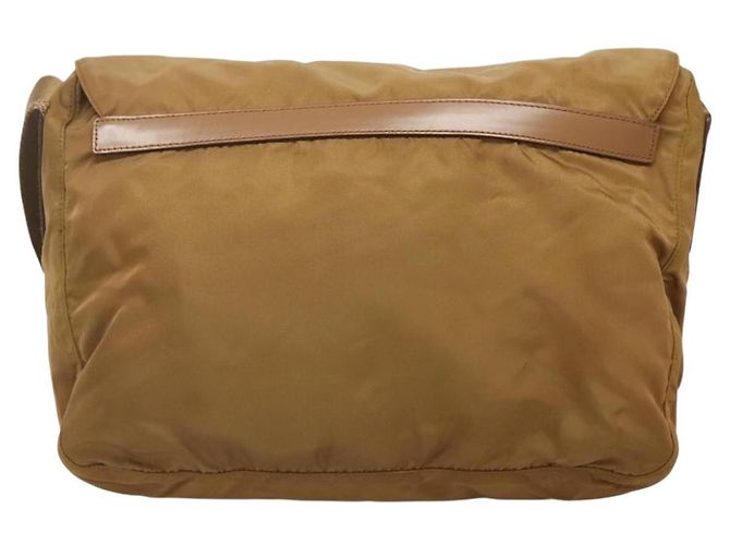 Borsa a Spalla PRADA in Nylon Marrone Argento Autentica 134382 - vista 3