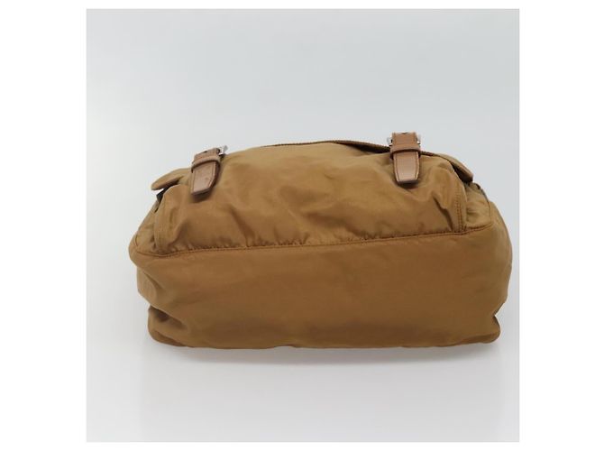 Borsa a Spalla PRADA in Nylon Marrone Argento Autentica 134382 - vista 9