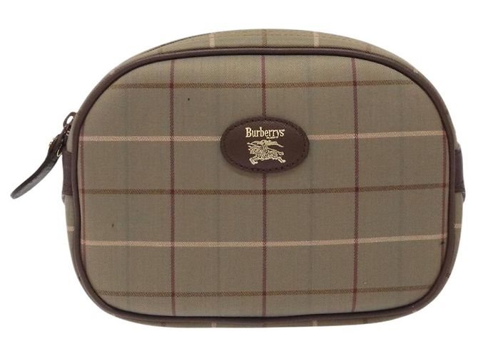 Autre Marque Burberrys Nova Check Tasche aus Canvas Beige Gold Auth bs27402 Golden - Ansicht 2