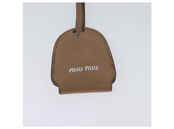 Borsa a spalla in pelle matelassé Miu Miu rosa argento Auth bs27996 - vista 15