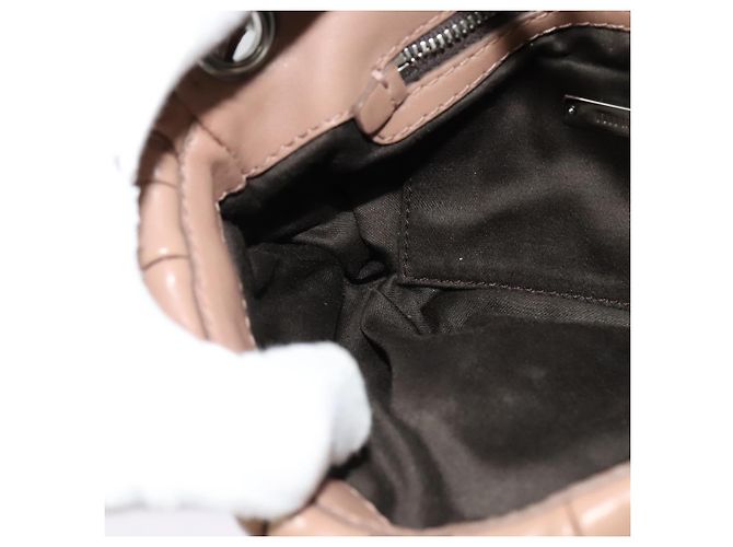 Borsa a spalla in pelle matelassé Miu Miu rosa argento Auth bs27996 - vista 20