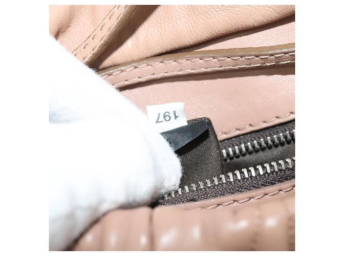 Borsa a spalla in pelle matelassé Miu Miu rosa argento Auth bs27996 - vista 23