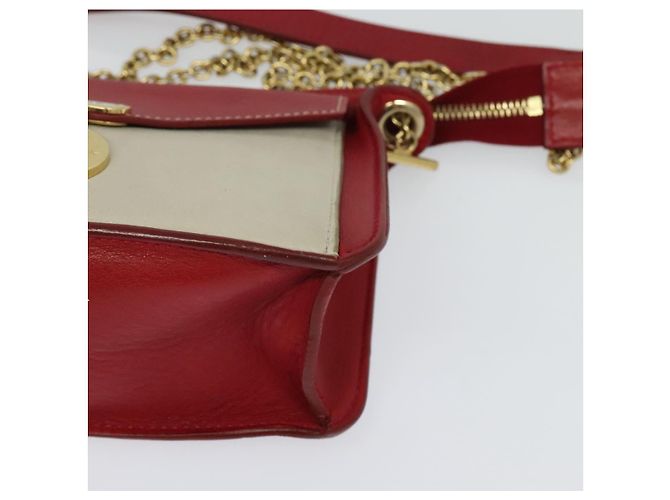 Céline Borsa a Spalla CELINE in Pelle Rossa e Oro Auth bs28138 Rosso D'oro - vista 12
