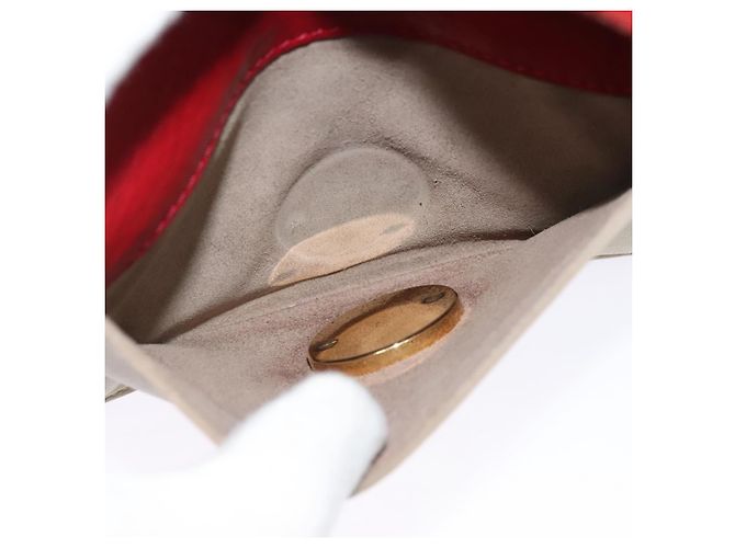 Céline Borsa a Spalla CELINE in Pelle Rossa e Oro Auth bs28138 Rosso D'oro - vista 19