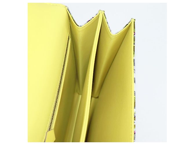 Hermès Borsa a Spalla HERMES Seta Gialla Argento Auth 131787SM Giallo - vista 22
