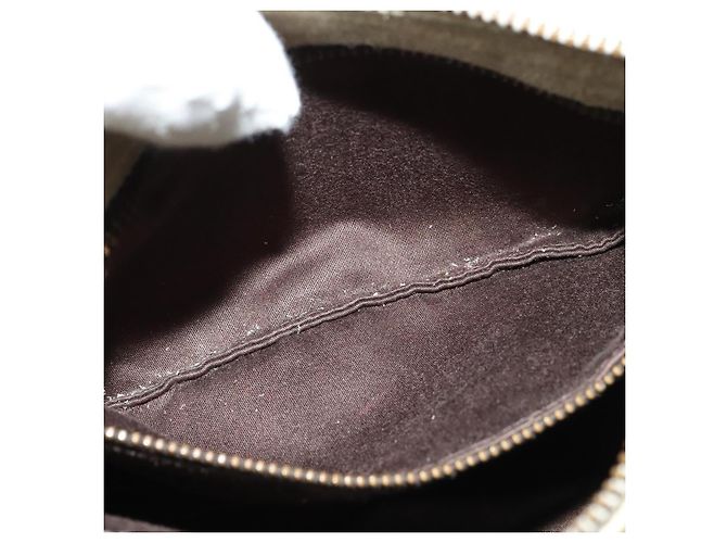Borsa a Spalla Miu Miu in Camoscio Grigio Oro Auth sw1086 Marrone D'oro - vista 13