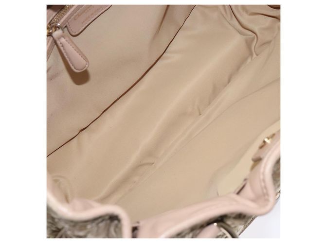 Borsa a mano Canage in nylon beige e oro Christian Dior Auth bs28087 D'oro - vista 19