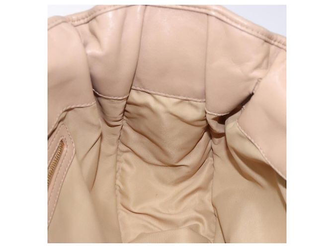 Borsa a mano Canage in nylon beige e oro Christian Dior Auth bs28087 D'oro - vista 20