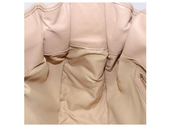 Borsa a mano Canage in nylon beige e oro Christian Dior Auth bs28087 D'oro - vista 21