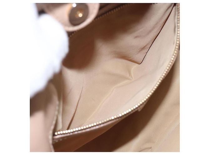 Borsa a mano Canage in nylon beige e oro Christian Dior Auth bs28087 D'oro - vista 22