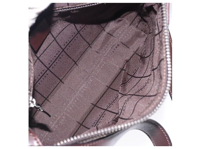 Céline CELINE C Macadam Canvas Schultertasche Braun Silber Authentisch gh393 - Ansicht 17