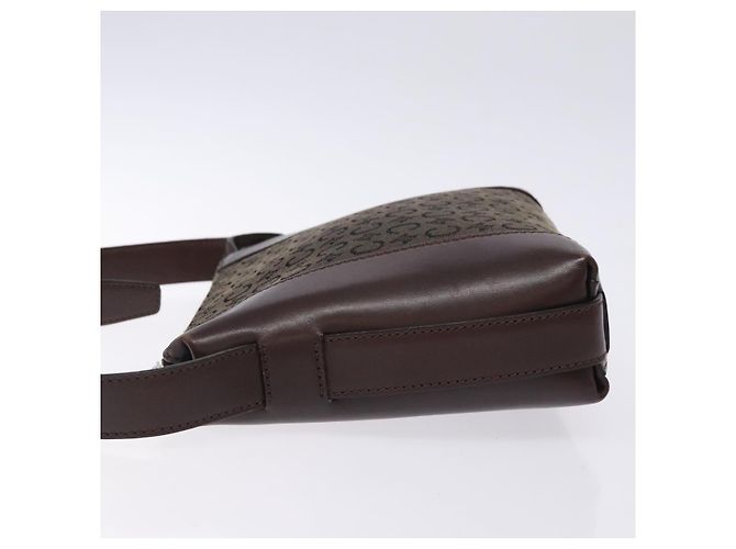 Céline CELINE C Macadam Canvas Schultertasche Braun Silber Authentisch gh393 - Ansicht 5