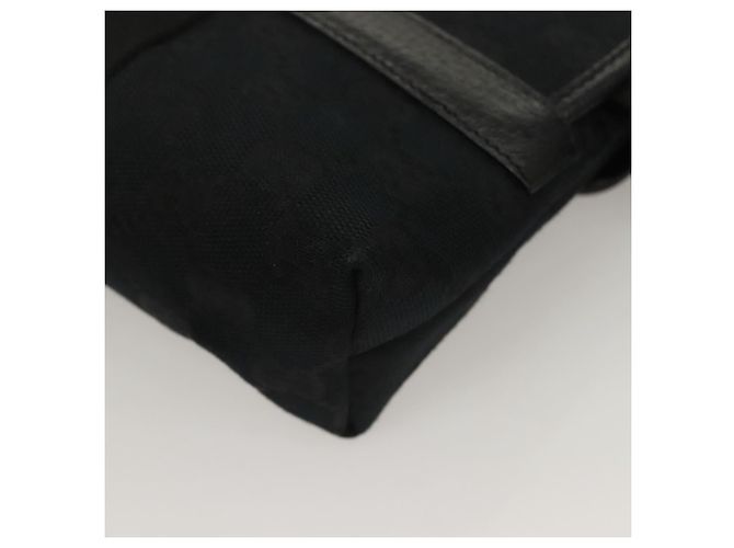 Marsupio GG Canvas Gucci Nero Argento 131236 Auth yk18870 - vista 13