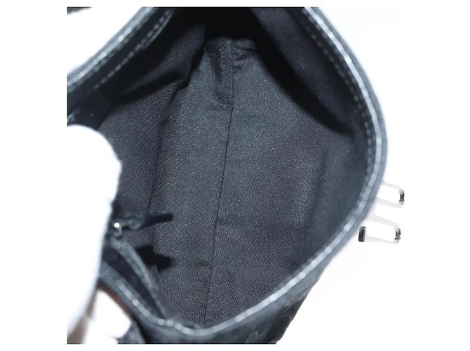 Marsupio GG Canvas Gucci Nero Argento 131236 Auth yk18870 - vista 17