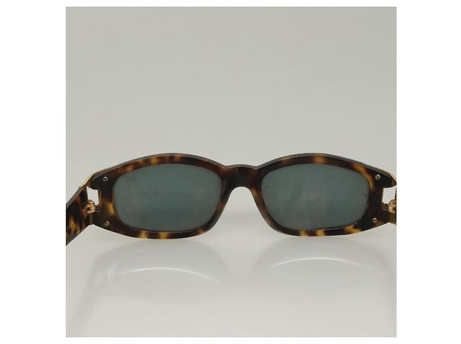 Cintura occhiali da sole Gianni Versace 2 pezzi Nero Marrone Auth bs27236 - vista 8