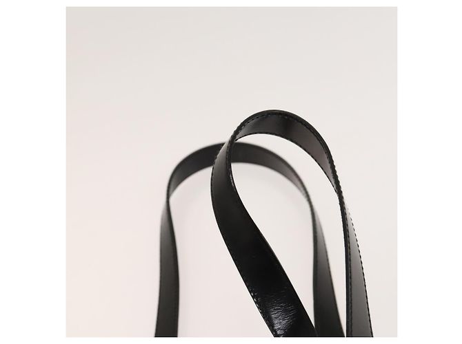 Borsa a Spalla GUCCI Pelle Verniciata Nera Oro Auth ep9690 Nero D'oro - vista 8