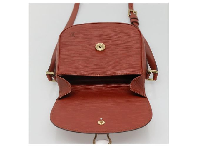 LOUIS VUITTON Epi Saint Cloud PM Shoulder Bag Brown M52213 LV Auth 134622 - view 15