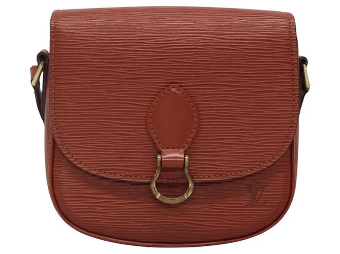 LOUIS VUITTON Epi Saint Cloud PM Shoulder Bag Brown M52213 LV Auth 134622 - view 2