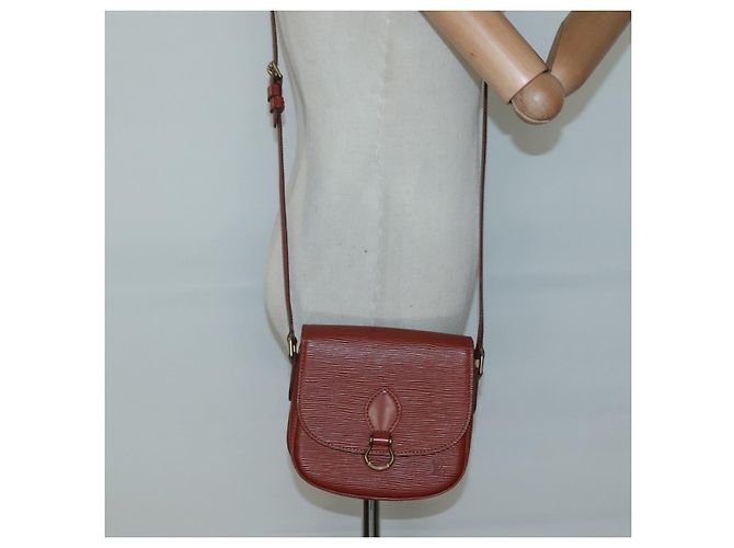 LOUIS VUITTON Epi Saint Cloud PM Shoulder Bag Brown M52213 LV Auth 134622 - view 25