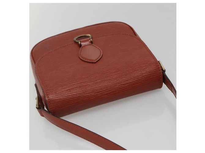 LOUIS VUITTON Epi Saint Cloud PM Shoulder Bag Brown M52213 LV Auth 134622 - view 6