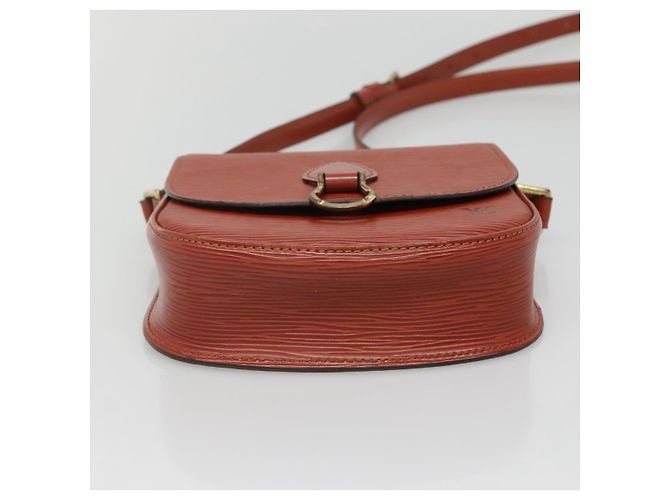 LOUIS VUITTON Epi Saint Cloud PM Shoulder Bag Brown M52213 LV Auth 134622 - view 9