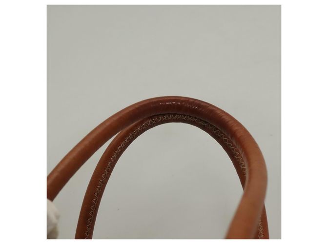 Céline Borsa a mano in tela Macadam CELINE in pelle PVC marrone oro Auth 132898 D'oro - vista 8