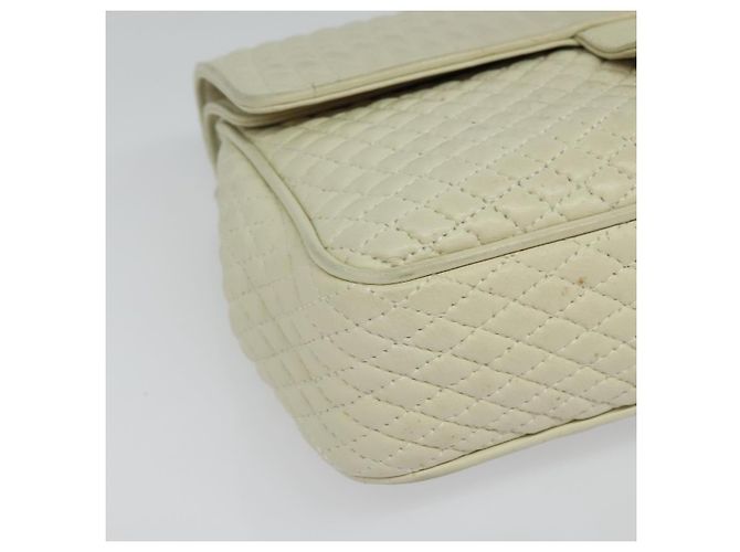 BALLY Borsa a Spalla in Pelle Bianca e Oro Auth bs28307 Bianco D'oro - vista 10