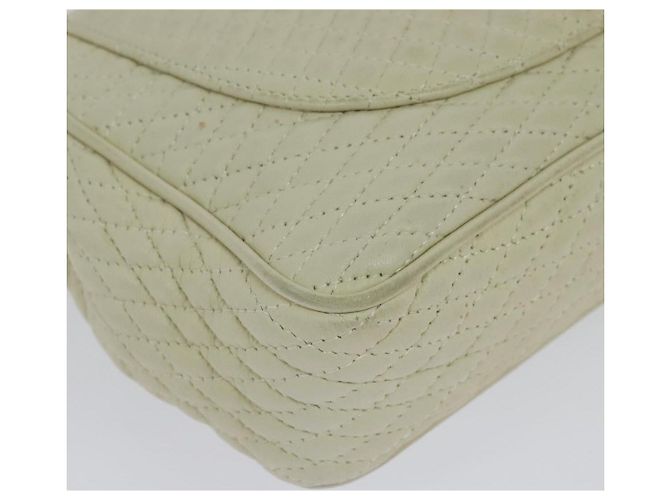 BALLY Borsa a Spalla in Pelle Bianca e Oro Auth bs28307 Bianco D'oro - vista 12