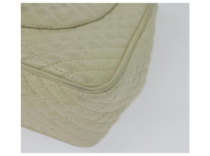 BALLY Borsa a Spalla in Pelle Bianca e Oro Auth bs28307 Bianco D'oro - vista 13