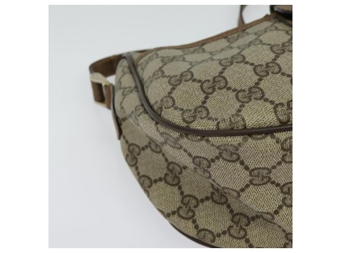 Borsa Sherry Line GG Supreme Web di GUCCI in PVC beige e oro 89 02 032 Auth BA4062 D'oro - vista 10