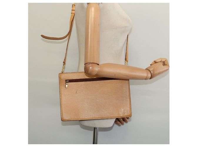 LOUIS VUITTON Borsa a Spalla Epi Angian Beige M52116 LV Auth 134788 - vista 22