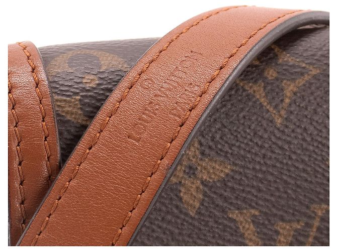 LOUIS VUITTON - Borsa a tracolla Dauphine mini Louis Vuitton in tela monogrammata Marrone - vista 6