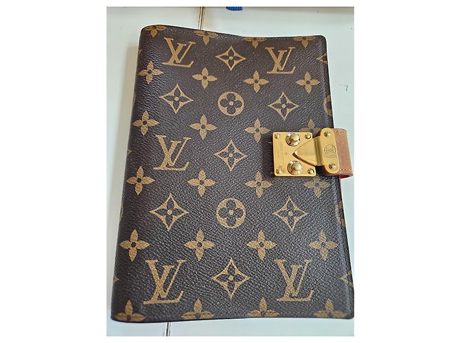 Paul Louis Vuitton Monogramm Notizbuchhülle Braun - Ansicht 2