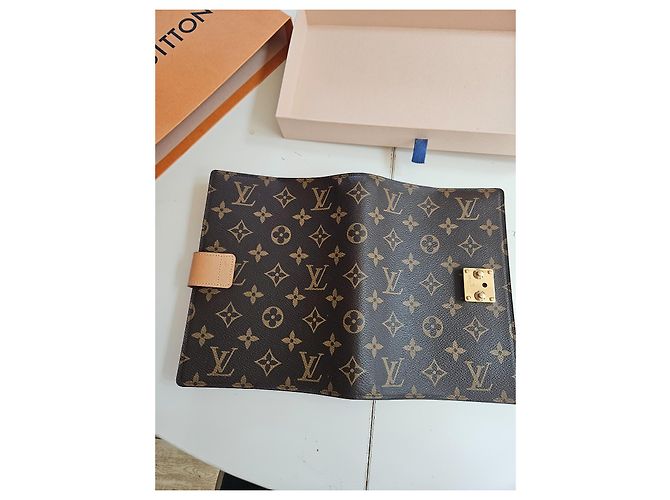Paul Louis Vuitton Monogramm Notizbuchhülle Braun - Ansicht 6